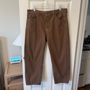 Madewell Darted Barrel-Leg Jean